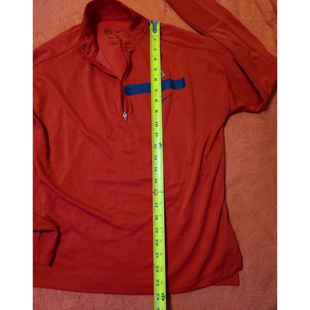 Nike Dri‎ Fit Women's Shirt Sz S Angels Team Logo Long Sleeve Red W/Thumb-Holes